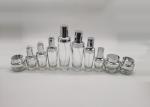 20g 50g Emulsion Spray Glass Bottle With Silver Pressure Pump