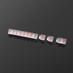 9x6mm L Plastic Cubes Adjustable Number Stand Frame Label for Jewelry Showcase