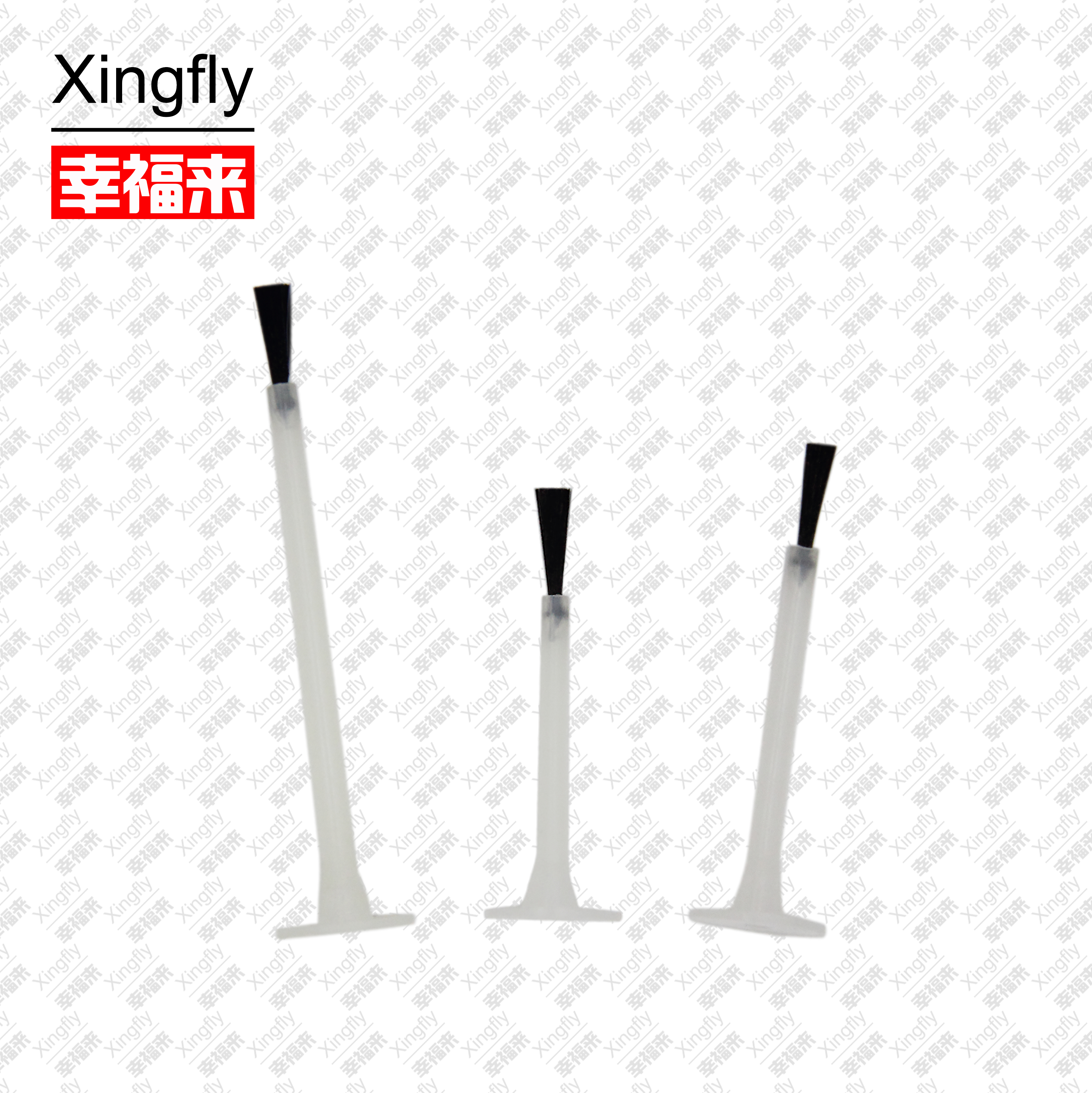Black / White Nail Polish Remover Brush Nylon Fiber For Personal Care