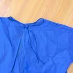 Lightweight 35gsm PP Disposable Gown Contact Isolation Lab Gown