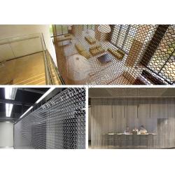 China Stainless 316 Architectural Wire Mesh Panels For Blind Metal Drapery Wall for sale