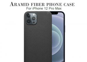 Wholesale Full Protection Black Plain Weave iPhone 12 Aramid Fiber Case Carbon Case from china suppliers
