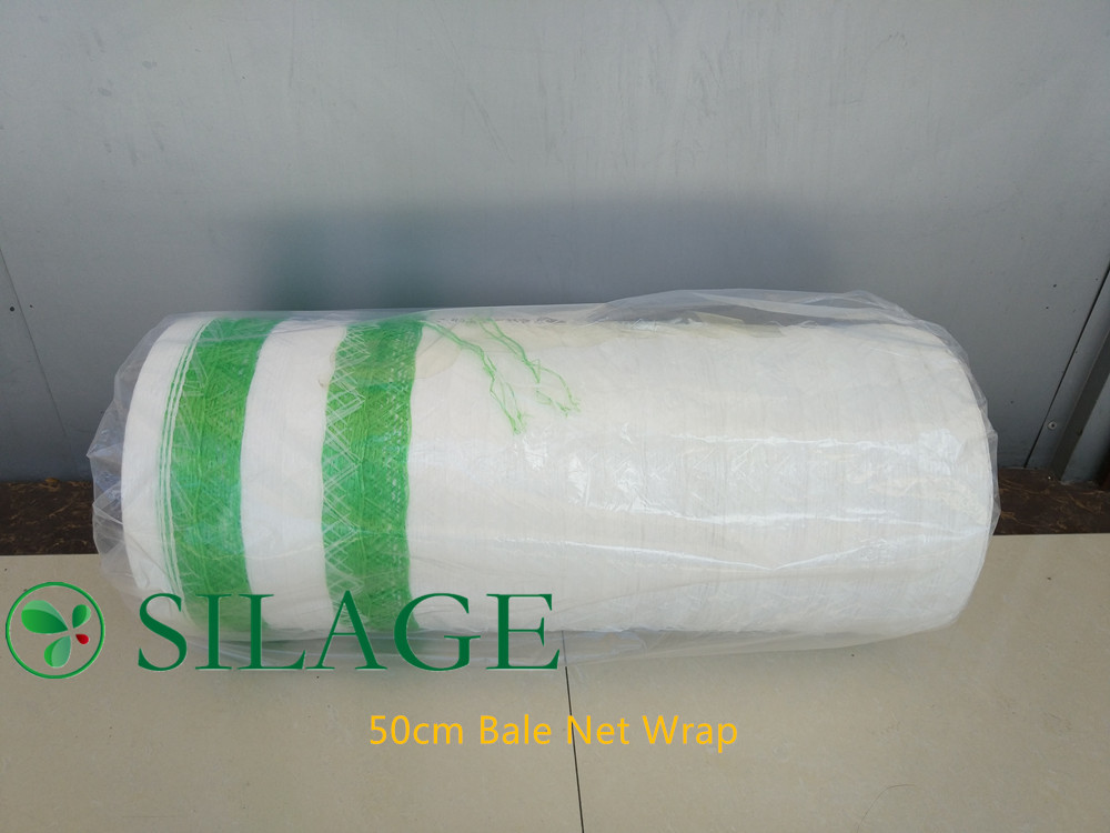 1.23m*2000m White Color Silage Round Bale Wrap Net