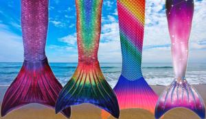 Wholesale Breathable Adults Silicone Mermaid Tail Swimming Pink , Blue , Green Color from china suppliers