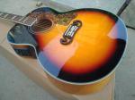 2018 New sunburst G200 acoustic guitar Chibson GB200 VS electric acoustic guitar