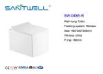 Gravity Flushing Wall Mounted WC Wall Hanging Toilet Anti - Blocking