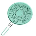 Heat Insulation 29cm Silicone Splatter Screen For Frying Pan
