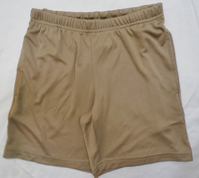 Light Tan Quick Dry OEM Services Mens Jogging Shorts With Phone Pocket