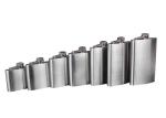Environmental Protection 1- 18 Oz Hip Flask Plastic Cover Stainless Steel Jug