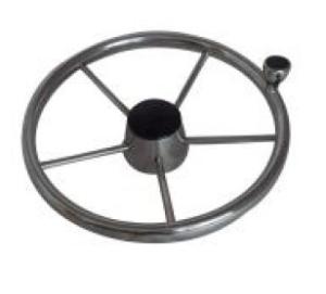 Wholesale 5-spoke Destroyer Style Stainless Boat Steering Wheel with Knob &amp; Cap from china suppliers