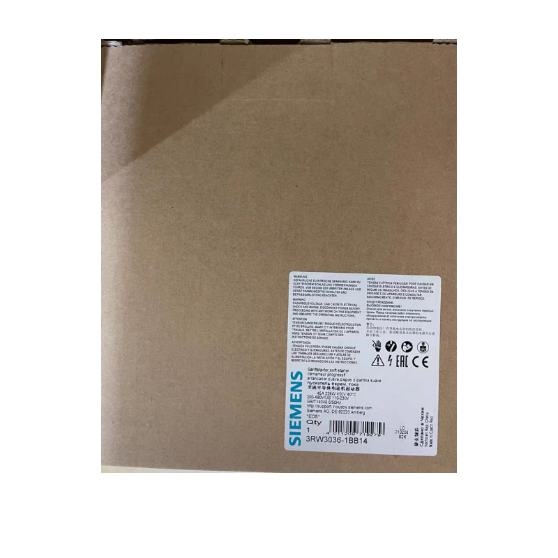 Adjustable PROFINET SIEMENS SIRIUS Soft Starter S2 45A 3RW3036-2BB04