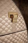 Luxury High Gloss Leather Wooden 3 Drawer Chest