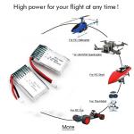 851724 Rechargeable Lipo Li Ion Polymer Battery 3.7V 220mAh 0.814Wh 20C