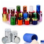Glossy Plastic Powder Canister Wide Mouth Bottle 1.5-3mm Thick For Capsule