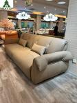 Leather Green Combination Sofa High Density for Living Room