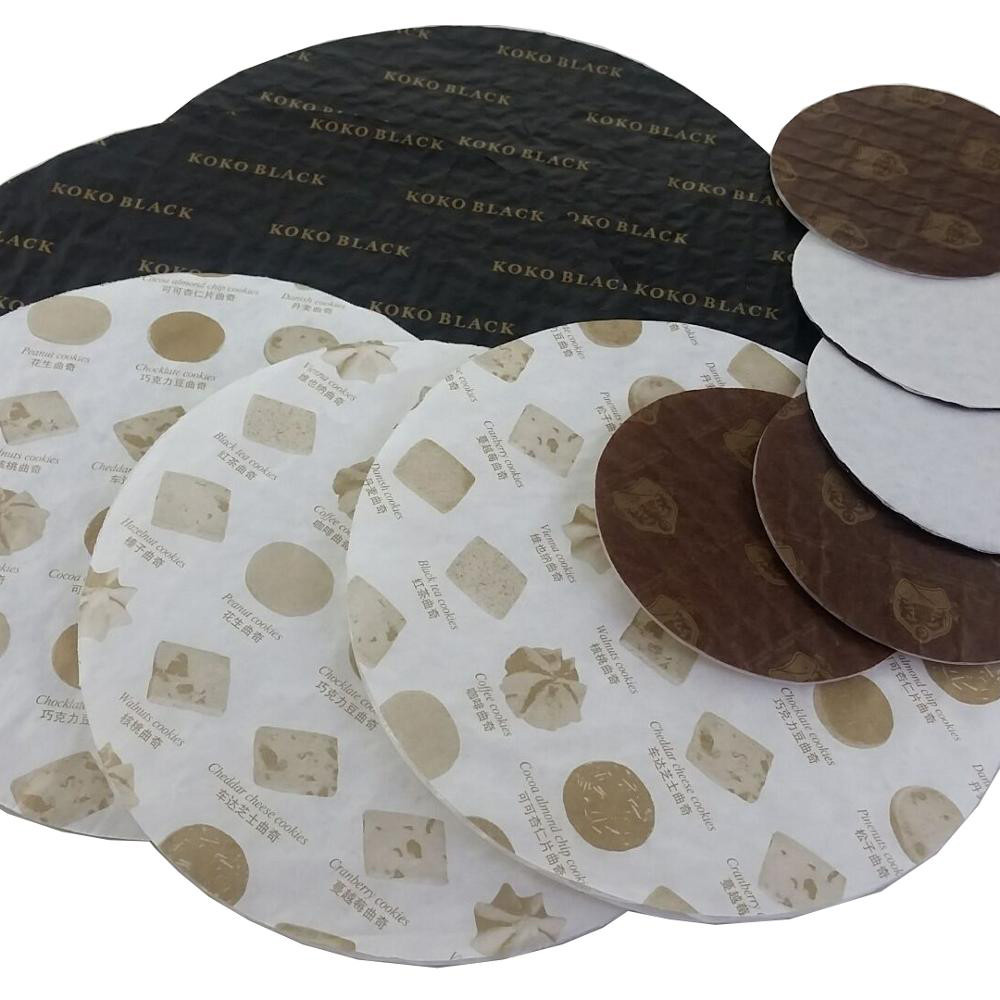 Recyclable Round Gravure Printing Paper Cushion Pad Food Grade