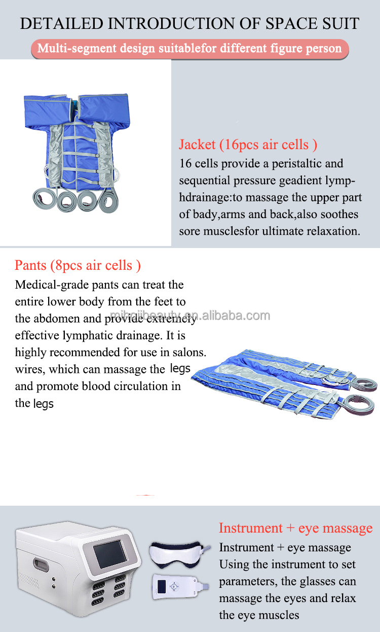 5 Modes 48KPa Infrared Pressotherapy Machine High Efficiency For Weight Loss