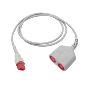 Wholesale Compatible 6pin Dual Head Spacelabs Ultraview IBP Adapter Cable B3012-16 from china suppliers