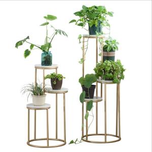 Wholesale Flower pot shelf steel three layer stand for planter from china suppliers