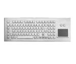 IP65 desktop metal compact keyboard with touchpad industrial pc keyboard