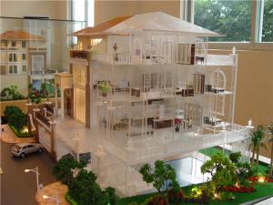 Wholesale Miniature scale model villa with interior furniture , handmade architectural model making factory from china suppliers