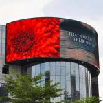 Rainproof P10 Outdoor LED Screen Curtain Electronic Wall Display IP65