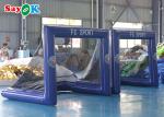 SAYOK 2.6x2m Convenient Mobile Outdoor Fast Inflatable Closed Air Soccer Gantry