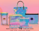 Elegant Transparent Handbags Shoulder Tote PVC Beach Bags for women with Zipper,