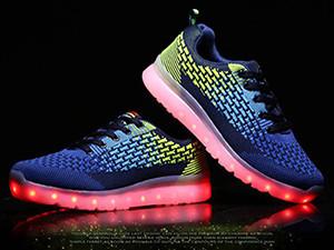 Wholesale Christmas Gift LED Light Up Sneakers Custom Smart Colorful Led Dance Shoes from china suppliers