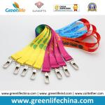 Promotional Custom Polyester Neck Lanyards Fashionable Full Heat Transfer