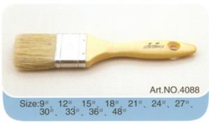 Wholesale From 9&quot; to 48&quot; plastic or wooden handle pure bristle high quality paint brush No.4088 from china suppliers