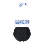 Tiered Layer Tie a Knot Front Top With Low waist Bikini swimsuit high cut