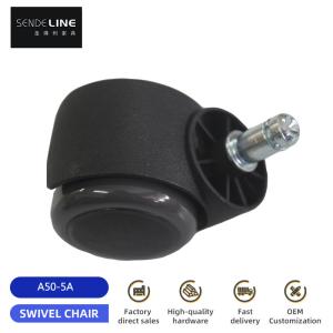Wholesale 50mm Universal Office Chair Pulley Replacement With Nylon PVC Bifma Test And 50kg Load Capacity from china suppliers