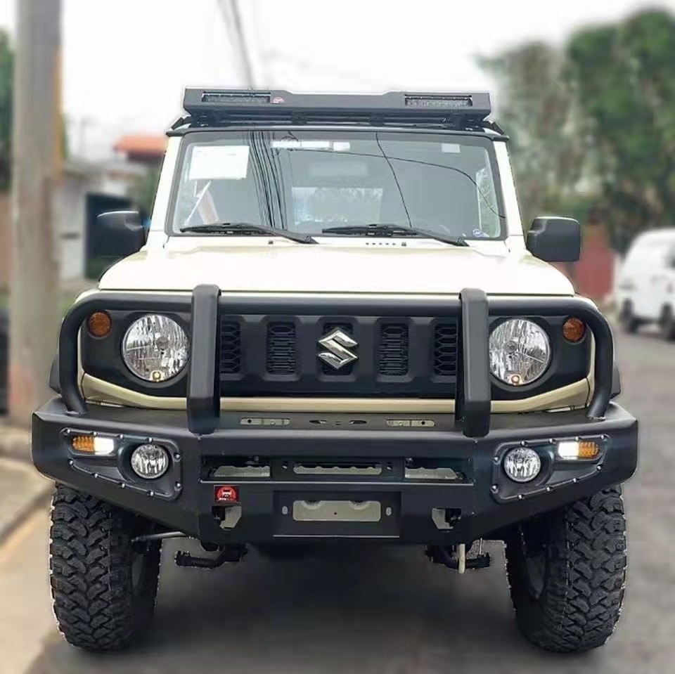 Q235 JIMNY Bull Bar Front Offroad 4x4 Winch Bumper 2019 Black