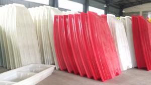 China Red White Color Rotational Moulding Products / Plastic Fishing Boats on sale