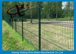 Dark Green 3D Welded Wire Mesh Fence Panels PVC Powder Coated 4mm Diameter