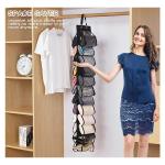 Yoga tights storage rack, 24 roll independent compartment black houseware