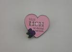OEM Brass Mom Day Brooch 4.0mm Iron Stamped Pin Emblem