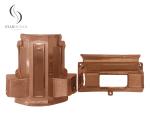 Bronze Plastic Coffin Corner Set With Lugs And Steel Bars Premium Accessories 7#