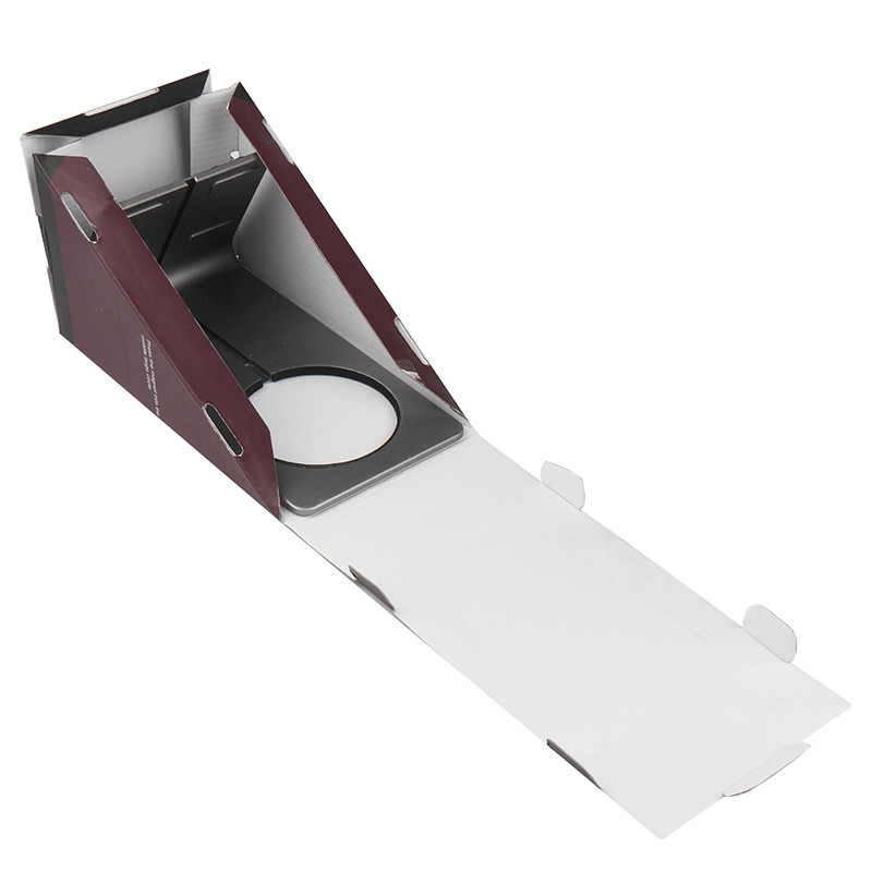 Customizable Printing Triangle Corrugated Cardboard Shipping Box for Electronic Product Phone Holder