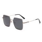 UV400 Protection Metal Frame Sunglasses Gradient Lens For Women