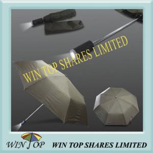 Wholesale 21&quot; 3 Folding Advertising LED Umbrella(WTL038) from china suppliers
