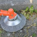 Professional Knotted 200mm sweeper Weed brush for grass trimmer