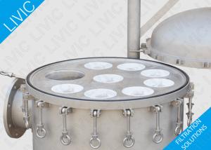 Wholesale Liquid Industrial Cartridge Filter Housing Horizontal / Vertical Wtih Flange Sealing Lid from china suppliers