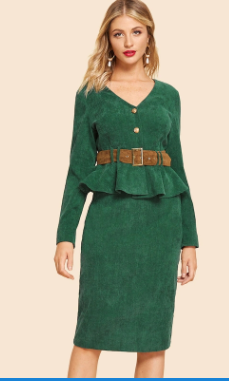 Dresses Women lady Elegant Two Piece Set women Clothing