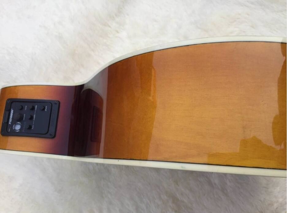 2018 tobacco sunburst GB200 acoustic guitar Tobacco GB G200 VS electric acoustic guitar Big Bridge Tobacco G200
