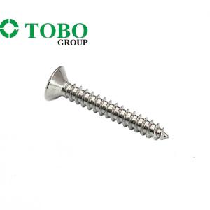 Wholesale DIN7983 Cross Recessed Countersunk Counter Sunk Flat Head Tapping Tack Chamfer Head Screws from china suppliers