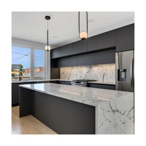 Wholesale E1 Particleboard Modular Kitchen Cabinets Best Choice for Modern Kitchen Furniture from china suppliers