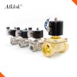 N/C Brass 2W-500-50 110 volt 12 volt 2inch Shut Off Valve for Water in China