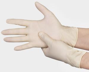 Wholesale 9&quot; Disposable Latex Powdered Medical Examination Gloves 100pcs/Box from china suppliers